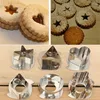 Moldes de cozimento 1/5pcs Aço inoxidável Bolo de molde Casa de gengibre pão de Natal Ferramentas de fontes de fontes de biscoito de biscoito