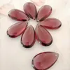 Chandelier Crystal Camal 10pcs 36mm Middle Purple Smooth Teardrop Prisms Pendants Lamp Parts Hanging Ornament Wedding Home Decor