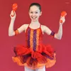 Stage Wear Sequin Camisole Ballet Tutu Robe pour filles Femme Costume de danse Robes Femmes C52