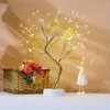 مصابيح طاولة LED Tabletop Bonsai DIY Fairy Lights Lamp Tree Light Light Touch Home Decor Decor