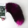 Keychains 45 Cm Long Fur Tail Handmade Key Ring Keychain For Handbags Backpacks Charm Tassel Ornaments Bags/Shoes/Hats/Garments