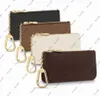 Top Mens Womens KEY Wallet POUCH POCHETTE CLES Дизайнерские сумки Кожаное кольцо Держатель кредитной карты Портмоне Мини-кошелек M62650