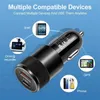 USB Quick Car Charger 15W Typ C PD Snabbladdningstelefonadapter för iPhone 13 12 11 Pro Max Xiaomi Samsung Huawei Honor