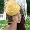 Berets fascinators hoed vrouwen bloem mesh linten veren fedoras meisjes cocktail thee feest hoofdband