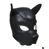 Party Masks Padded Latex Rubber Role Play Dog Mask Puppy Cosplay Fl Headaddears 10 Colors Drop Delivery Home Garden Festive Supplies Dhvkc