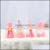 Christmas Decorations Pink Stocking Faceless Doll Flannel Hanging Decorative 4 Pcs/Set Decoration Drop Delivery Home Garden Festive Dhydx