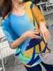 Women's T Shirts Miyake Pleated Casual Tops 2023 Spring Summer Korean Fashion Loose Big Size Women T-shirt Batwing Sleeve