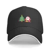 Boinas de Natal Papai Noel Cartoon Tree Visor Baseball Cap algodão ajustável ou poliéster Chapéus leves para mulheres Four Seasons Print