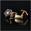 Cuff Links Gold Flower French Shirt bout de poignard