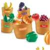 Kitchens Play Food Learning Reces Farmer Toys Market Set di smistamento dei colori 30 pezzi Pretend Playtoy Verdure per i più piccoli Drop Deliv Dh5Ti