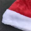 Beretten pluche rode fluwelen kerstman met witte manchetten feestkappen voor jongensmeisjes kerstcadeaus Hoogwaardige soft hoeden Haaraccessoires
