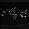 Hookahs 25mm 30mm OD Short neck domeless quartz bangers 4mm thick 10mm 14mm clear joint 45° 90° Quartz Banger Dab Nail for glass rig