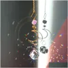 Andra heminredning Prism Suncatcher Hanging Window Crystals Rainbow Light Catcher Crystal Sun 50mm Summer Gift Octagon Beads Drop Deli DH1RP
