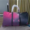 2022 Duffel Bags Spring Summer Large Capacity canvas Flower Sunrise Pastel Weekend Travel Bag fashion