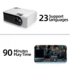 Projectoren WiFi Mini Projector Smart TV Portable Home Theatre Cinema Outdoor Sync Telefoon LED Projectoren 4K 1080P HD voor film voor T221216