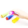 6 PCS / set Outils de crème glacée Moules à popsicle en silicone Ice Pop Maker Moule à sucettes fait maison avec couvercles amovibles Couleur aléatoire réutilisable pour les enfants P1216