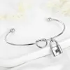 Bangle Tie The Knot Bracelet For Bridesmaid Gift Initial Charm Engraved Personalized Custom