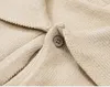 Polo con risvolto floccato digitale Maglione lavorato a maglia Autunno e inverno High Street Uomo sciolto