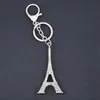 Paris Tower Couple Keychains Metal Diamond Keychain Bag Pendant Keyring Key Chain