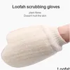 Bath Brushes Sponges Scrubbers Loofah Sponge Gloves Scrub To Exfoliate Bathroom Scrubs Gloveses Magic Peeling Wash Away Fatigue B Dhcrh