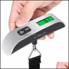 Weighing Scales Fashion Portable Lcd Display Electronic Hanging Digital Lage Weighting Scale 50Kgx10G 50Kg /110Lb Weight 166 G2 Drop Ot24D