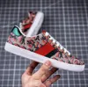 Top-Quality Men Women Casual Shoes Designer sneakers 2023 Ace Bee Snake Tiger Embroidered White Green Red Stripes womens shoes sneaker unisex Walking Sport Trainers