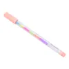 Creative Korea Stationery Vacker färgglad Rainbow Gel Pennor Fashion Office School Supplies Writing Paint Pen Pen