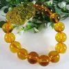 Strand Natural Citrine Pi Xiu Wealth Bracelet Tiger Eye Black Obsidian Stone Bangle