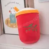Un sacchetto di 8pcs Boba Milk Tea Budino Soft Plushing Cat Paw Paw Wolfberry Tè Abbraccio Creativo Custini Custini Regalo per bambini
