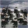 Vehicle Toys 24Pcs/Set Kit City Black Swat Police Building Block Man Suit Boy Role Game Props Shield Dogs Small Bricks Drop Delivery Dhojf