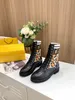 2022 Brown knitted sock-style flats Ankle boots logo-jacquard stretch-knit and leather combat Booties for women luxury designer shoes