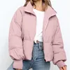 Women's Down Loose And Thin Warm Bread Coat Short Cotton Jacket Zipper Winter Bubble Casual Street Outfits