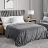 Fleece filt tvillingstorlek grå mjuk mysig filt fuzzy flanell lättvikt för säng soffa soffa resor camping3553842