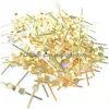 Dekorative Objekte Figuren 1000pcs L3m Chromegold Schmetterlingsschnalle Krawattenclips Kristall Kronleuchter Perlen Stecker Metall Bowtie 8920617