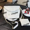 CC Bags Luxury Brand Axel Trend Gold Coin Women Classic Buckle Garbage Bag med Clutch Pearl Leather Mini Handbag Crossbody Metal P