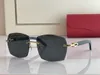 gafas de sol de diseñador gafas carti cuerno de búfalo marco de madera gafas de sol de lentes marrones Moda ins net rojo mismo hombres y mujeres anteojos sin montura vintage al por mayor con caja