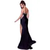 Sexy Black Diamond Prom Dresses Sweetheart Zeemeermin Avondjurk Split Cutaway Zijden Robe De Soriee 326 326