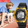 Synoke nieuwe digitale kinderen kijken elektronische kindersporspols Watch Digital-Watch voor Girl Boy Kids Watches Girls Boys Clock211f