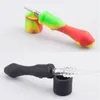 Paladin886 SI002 Silicon Smoking Pipes 10mm Ceramic Quartz Nail Colorful Dab Rig Pipe