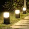 Thrisdar 60CM E27 Square Outdoor Garden Pathway Lawn Lamp Villa Courtyard Stand Pillar Light Modern Park Landscape Bollard