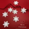 Gift Wrap Snowflakechristmas Iron Sew Embroidered Patch Appliques Costume Cloth Diy Hole Repair Applique Sewing Clothes White