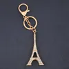 Paris Tower Couple Keychains Metal Diamond Keychain Bag Pendant Keyring Key Chain