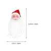 Christmas Decorations Creative Hanging Santa Claus Head In Glasses Beard Tree Ornament Pendant Decorative Props