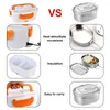 Dinnerware Sets Fast Heating Container Travel Car Work Bento Box 12V 220V EU Plug Portable Electric Heated Lunch