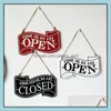 Novelty Items Wooden Open Closed Sign Coffee Shops Wood Hanging Double Sided Vintage Business Signs For Shop Door Window Rrb14967 Dr Otcov