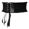 Belts Womens Elastic Stretch Wide Waist Belt Ladies Corset Cinch Lace Up Waistband Cummerbunds Strap Dress Decorate Female Girls