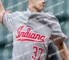 O beisebol universit￡rio veste beisebol universit￡rio usa a campanha de beisebol de Indiana Hoosier personalizada, Schaffer Aaron Beck Max Wright Josue Urdaneta Brian Fuentes Ellison