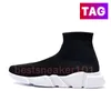 Paris Speed trainers Calzado casual hombre mujer Calcetín botas botines de punto Calcetines boot trainer 1.0 triple negro rojo blanco verde azul eléctrico mujer hombre zapatillas