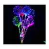 Decorazione per feste Led Bobo Palloncino con bastone da 31,5 pollici Stringa da 3 metri Luce Natale Halloween Matrimonio Compleanno Xg0061 Drop Deliver Dhq9M