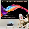 Projectors Zdssy P69 Projectors Home Theater Full HD 1080p Video 8500 Lumens Miracast للفيلم المتوافق مع HDMI WiFi Bluetooth T221216